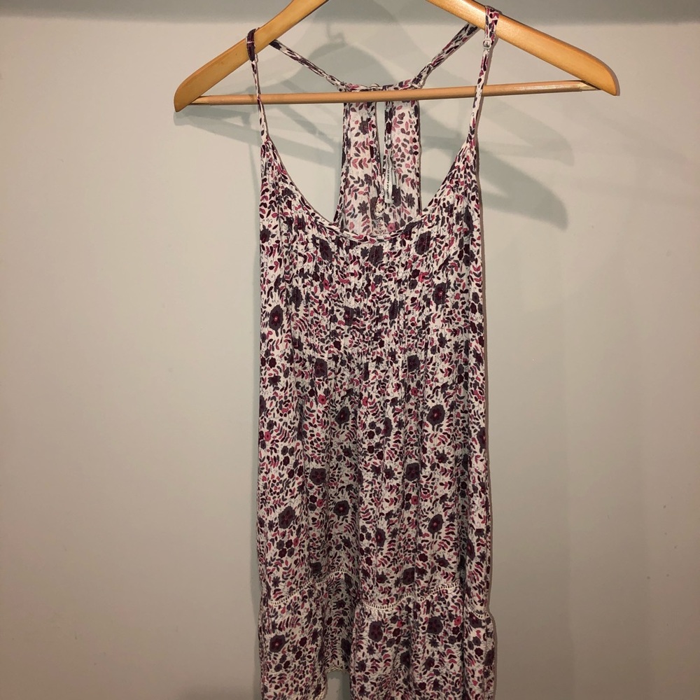 Floral spaghetti strap tunic/dress